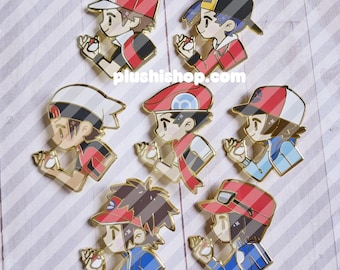 PKMN Trainer Let's Battle! Set di spille smaltate da 2 pezzi