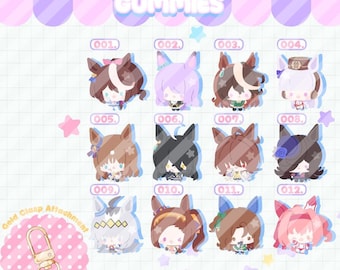 Ciondoli gommosi Itty Bitty Umamusume
