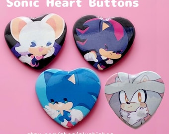 Sonic Heart Buttons