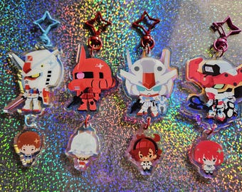 G Witch Aerial Mecha Pilot Holo Charms