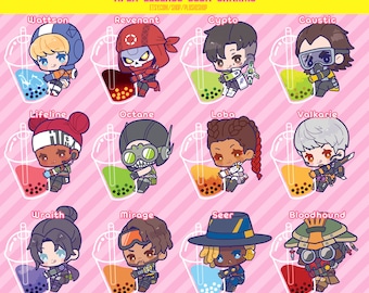 Apex Legends Boba Tea Keychain LAST STOCK!!!