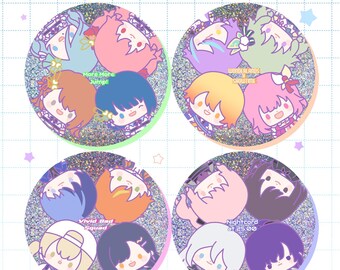 Holo Prosekai Squad 3 inch Button
