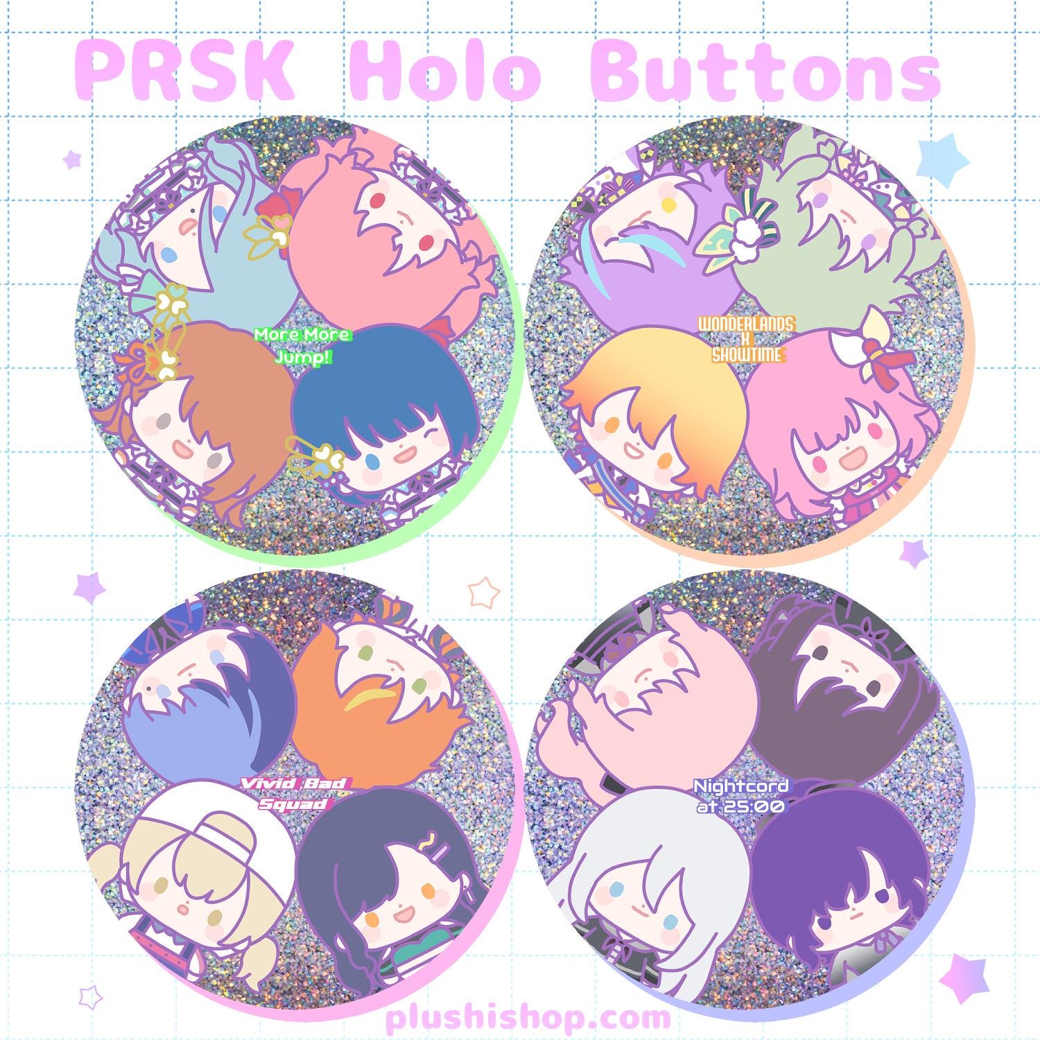 Holo Prosekai Squad 3 Inch Button - Etsy