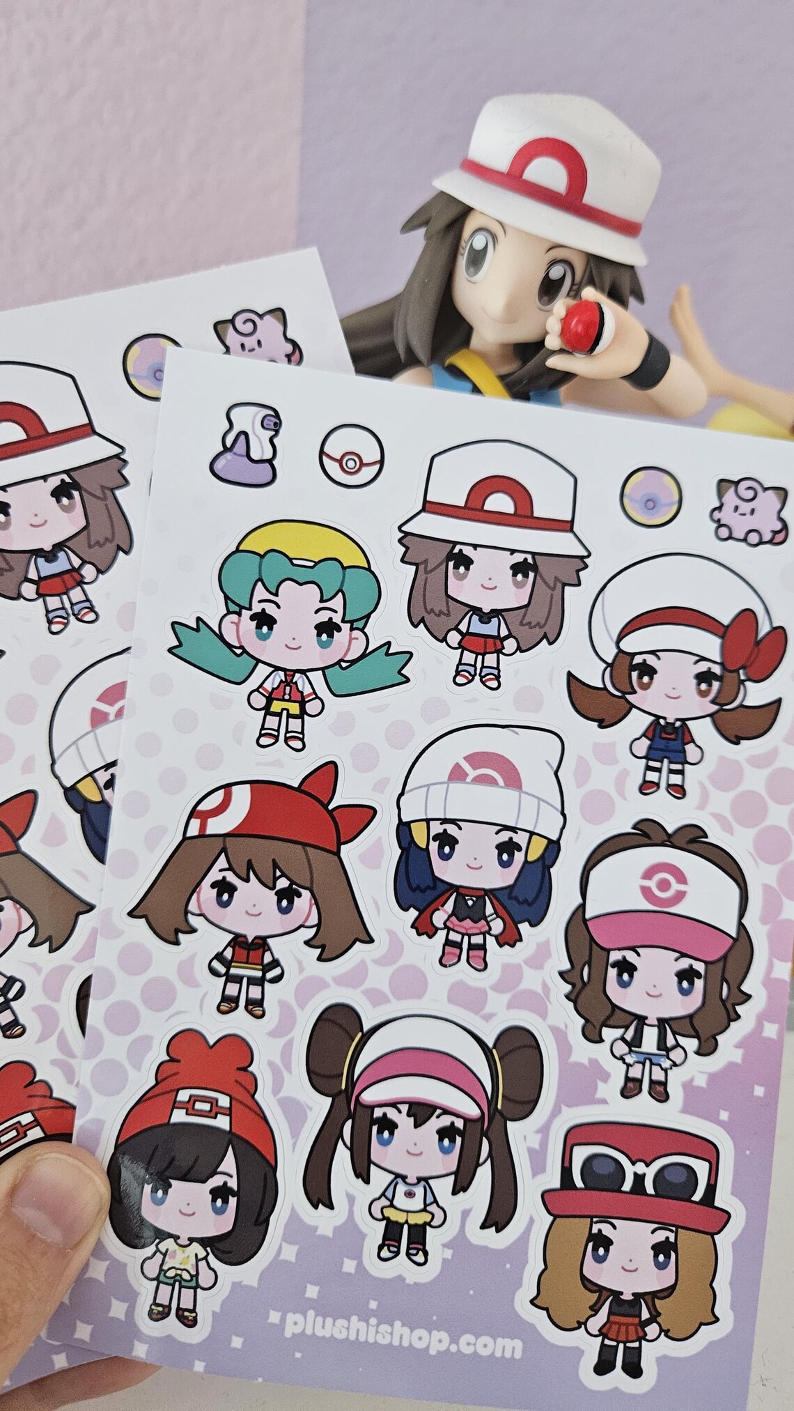 Trauner Sticker PKMN Trainer Girls Sticker Sheet - Etsy