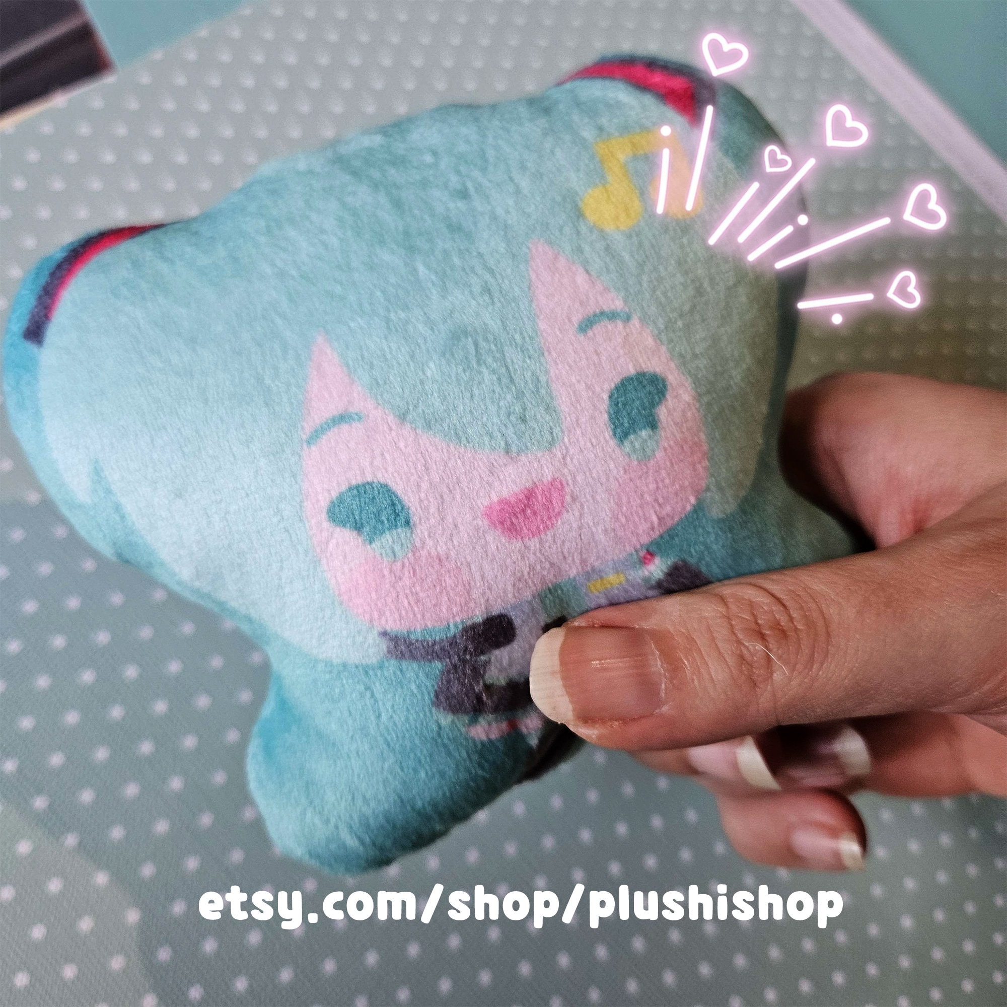 Hatsune Miku Plush Keychain - Etsy