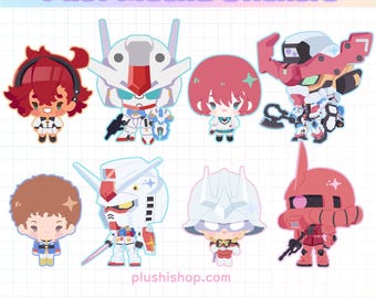 G Witch Aerial Mecha Pilot Stickers