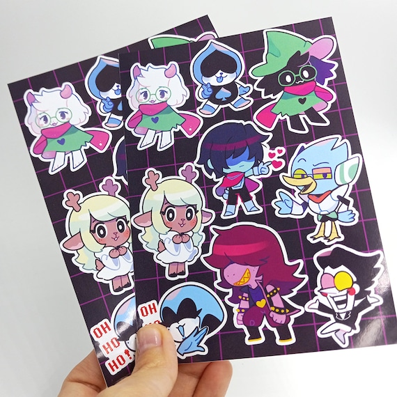 Produktbild von 55 Stück Ltarune Tenna Aufkleber, Ltarune Merchandise, Ltarune