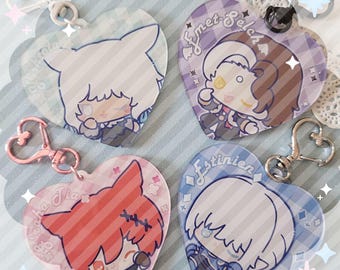 FFXIV Heart Keychains
