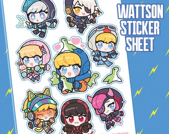 Wattson Love Sticker Sheet