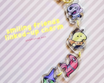 Smiling Friends Linked Keychain