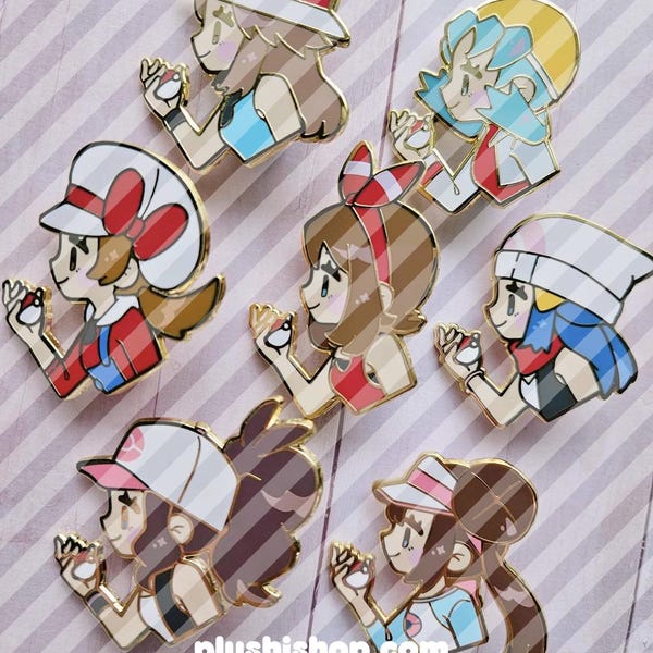 PKMN Trainer Let's Battle! Enamel Pins