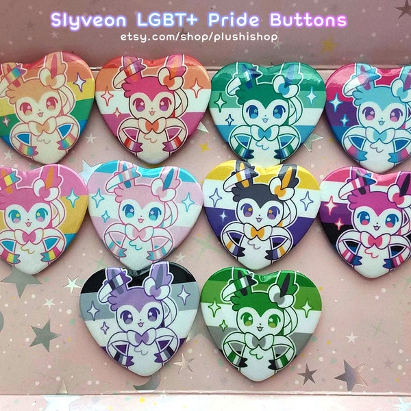 Sylveon Pride Heart Buttons