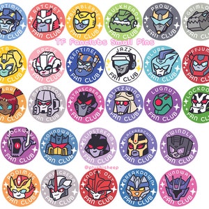 1.25&quot; TF Fanclubs Buttons
