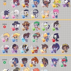 PRE-ORDER Overwatch Boba Tea Keychain