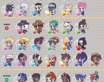 Overwatch Boba Tea Keychain