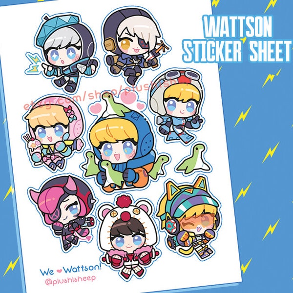 Wattson Love Sticker Sheet