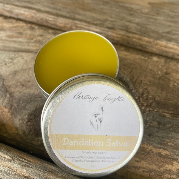 Wildcrafted Dandelion Salve - Made from Handpicked Dandelions