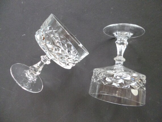 Cristal D Arques France Lead Crystal Fruit Goblets Etsy