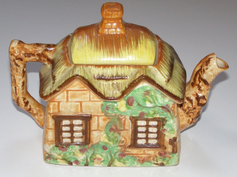 Charming Cottage Teapot Made in Occupied Japan Etsy