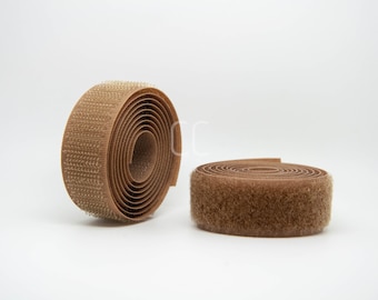 Coyote Brown Sew-on Hook & Loop tape - Shipping from the UK - Various Length/Width available