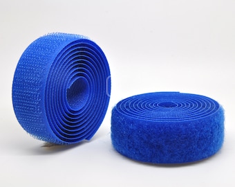 Royal Blue Sew-on Hook & Loop tape Alfatex® Brand supplied by the Velcro Companies - Shipping from the UK - Various Length/Width available