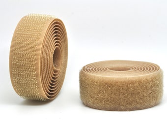 Beige Sew-on Hook & Loop tape Alfatex® Brand supplied by the Velcro Companies - Shipping from the UK - Various Length / Width available