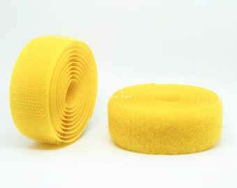 Yellow Sew-on Hook & Loop tape Alfatex® Brand supplied by the Velcro Companies - Shipping from the UK - Various Length/Width available