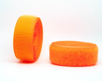 Flo Orange Sew-on Hook & Loop tape Alfatex® Brand supplied by the Velcro Companies - Shipping from the UK - Various Length/Width available