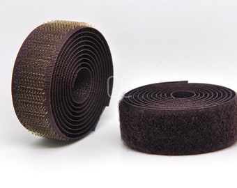 Brown Sew-on Hook & Loop tape Alfatex® Brand supplied by the Velcro Companies - Shipping from the UK - Various Lengths / Widths available