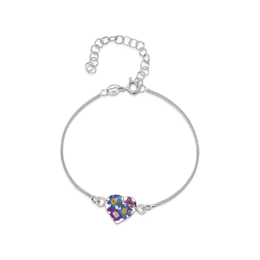 Bracciale a catena a serpente in argento sterling, piatto