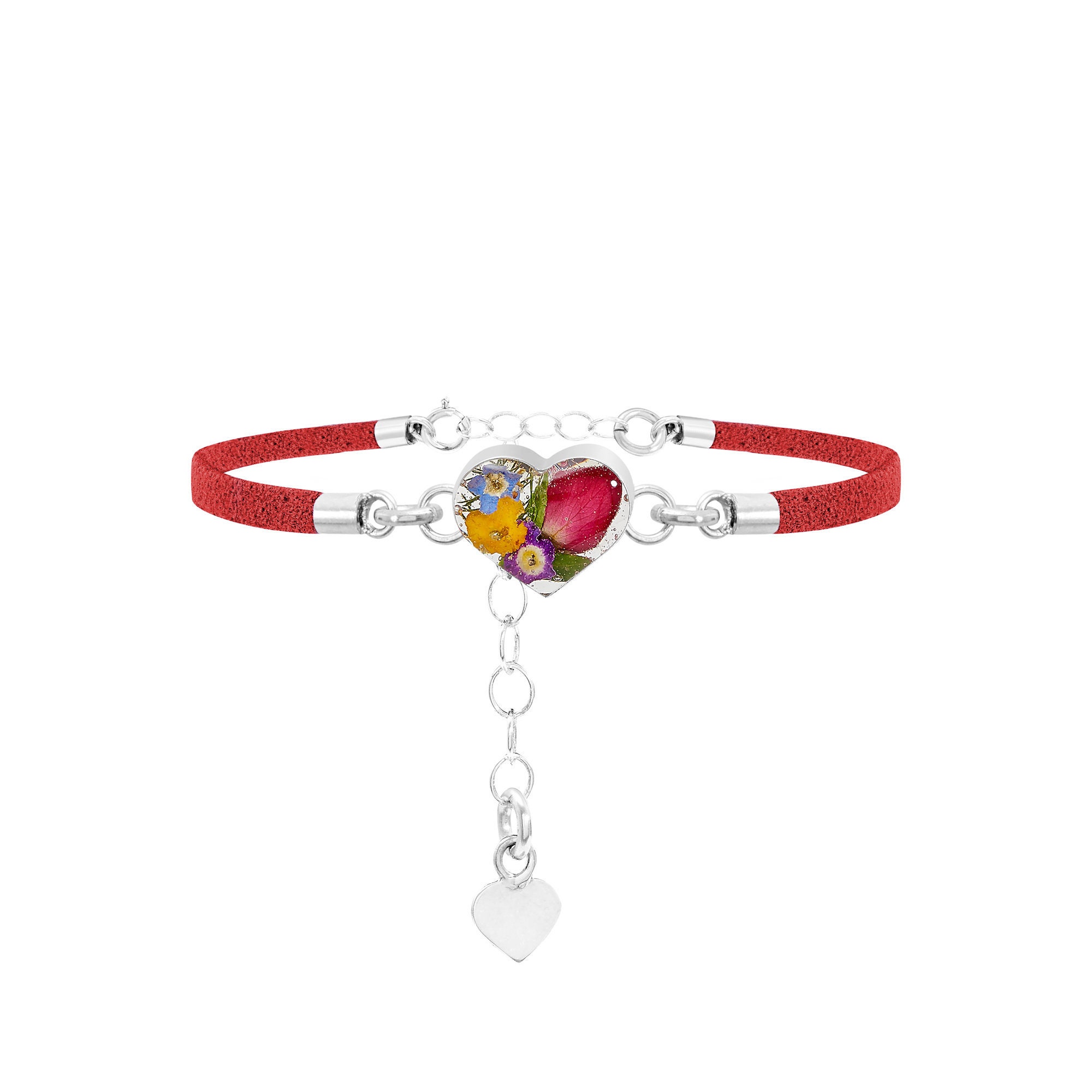 Colorful Quartz with Moonstone Sterling Silver Charm Colorful Quartz with Moonstone Sterling Silver Charm