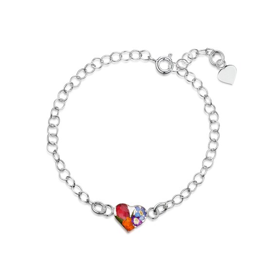 Braccialetto Fiore Non Ti Scordar di Me in Argento Sterling | Viola stridente® – Shrieking Violet
