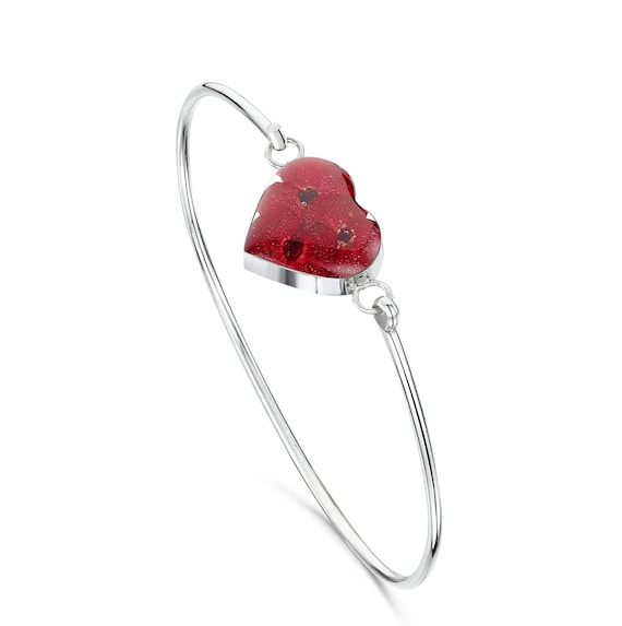 Gioielli Poppy di Shrieking Violet | Argento Sterling | Fiori Veri