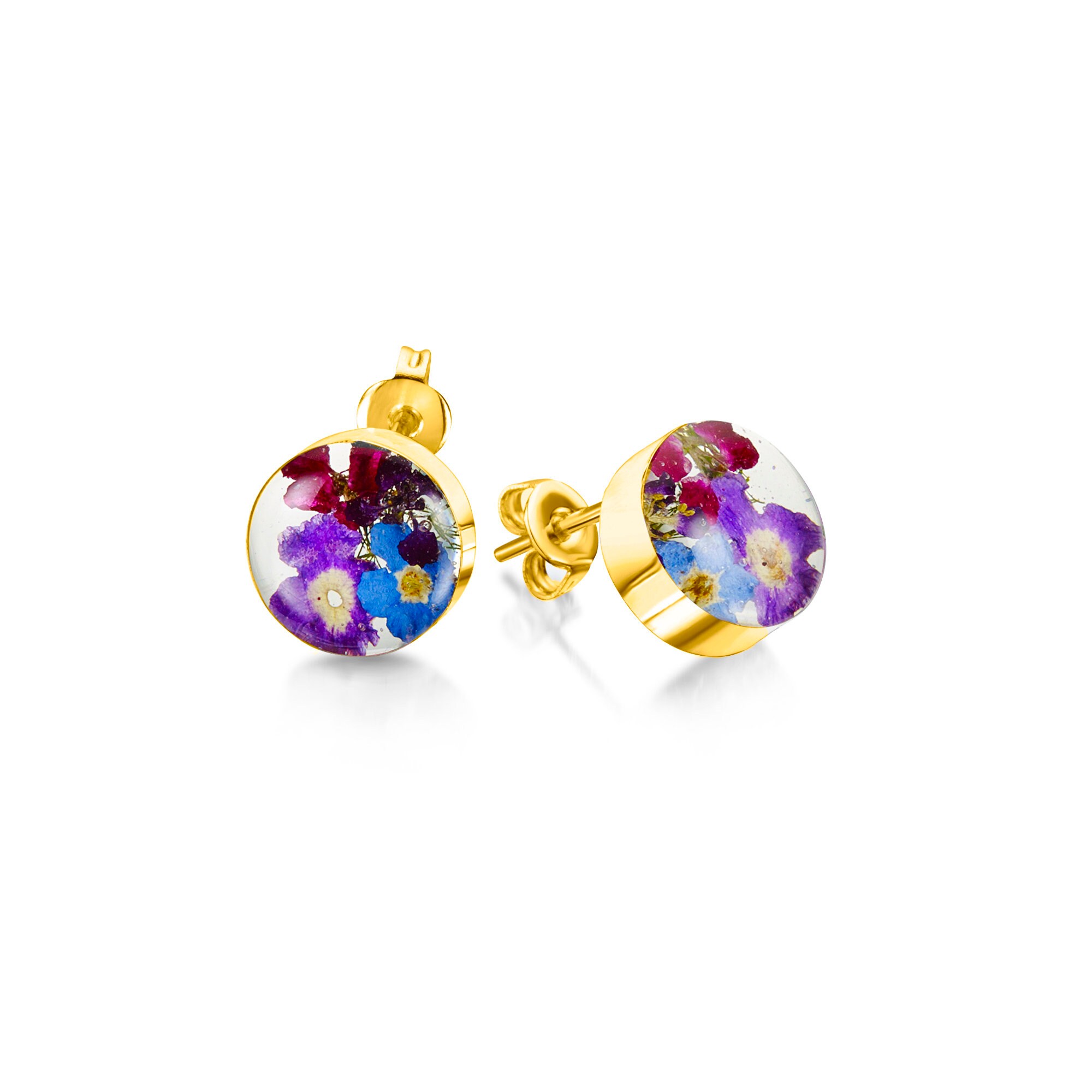 Shrieking Violet®, orecchini a perno rotondi in argento