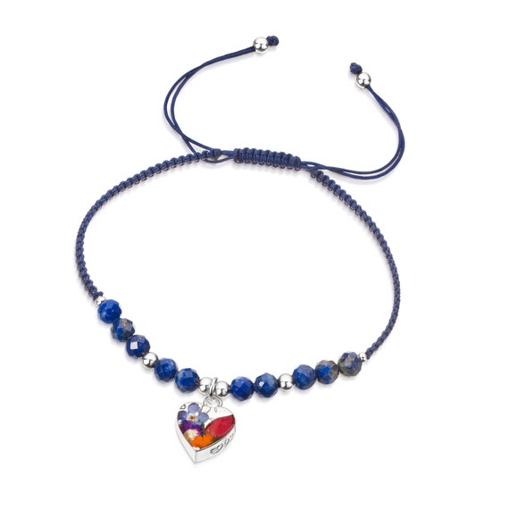 Shrieking Violet Gemstone Bracelet Dark Blue Bracelet With Lapis