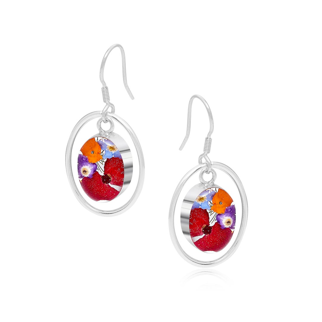Orecchini a forma di fiore di Shrieking Violet® Orecchini ovali in