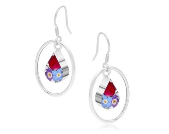 Shrieking Violet® - Orecchini a perno in argento Sterling con fiori
