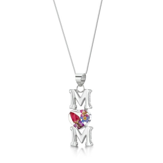 Mum necklace white gold online