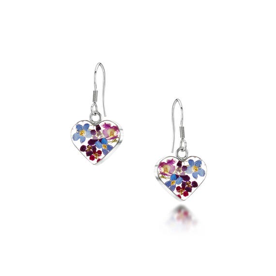 Round by Shrieking Violet\u00ae Purple Haze ZSV-BLE01 Silver Stud Earrings