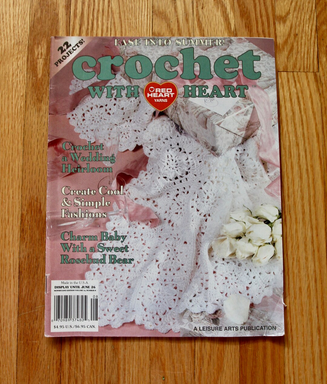 Vintage Crochet Magazine Crochet With Heart Ease Into Etsy