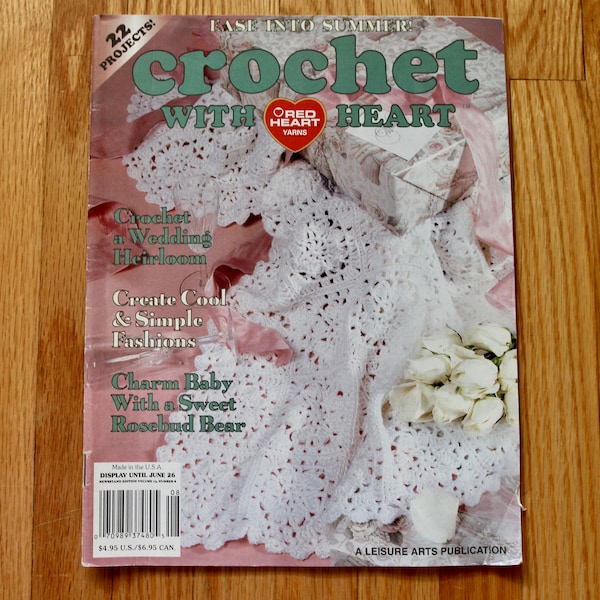 Vintage crochet magazine - Crochet with Heart - Ease into Summer!