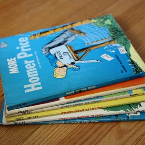 Collection de 5 livres scolaires vintage des années 1960