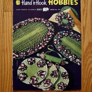 Vintage Crochet Booklet Clark's J&P Coats Book 279 Hand 'n Hook Hobbies