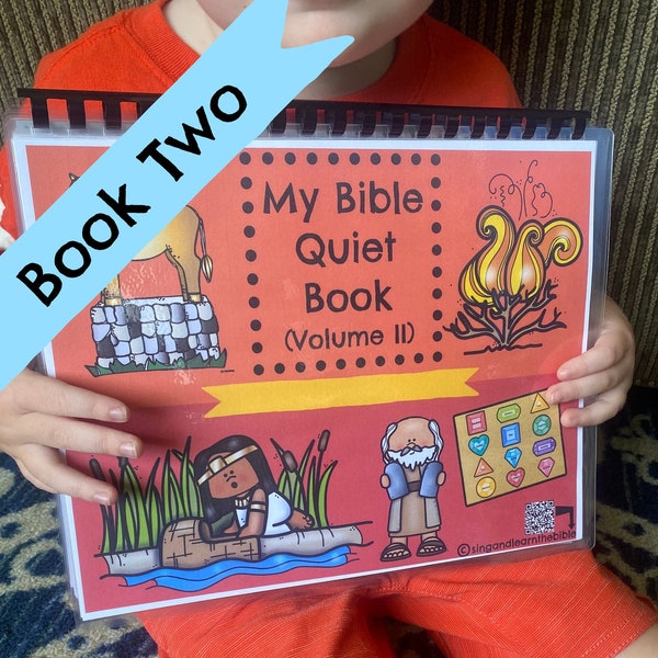 Printable Bible Quiet Book Volume 2. Bible Activity Book. Bible Busy Book. Bible Learning Binder. Bible Homeschool Preschool Activities