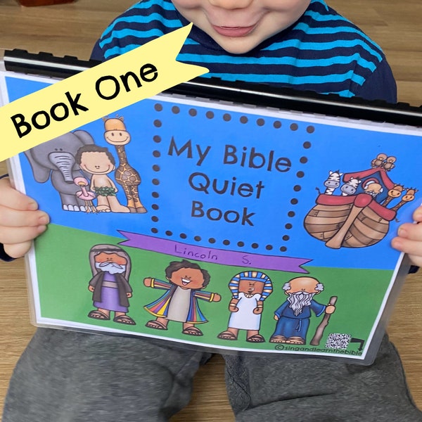 Printable Bible Quiet Book Volume 1. Bible Activity Book. Bible Busy Book. Bible Learning Binder. Bible Homeschool Preschool Activities