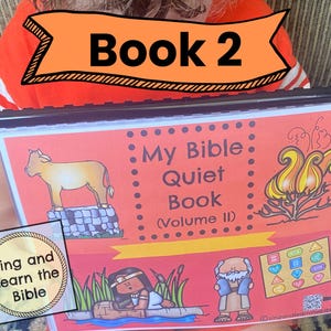 Printable Bible Quiet Book: Exodus to Numbers (Volume 2) (PDF)