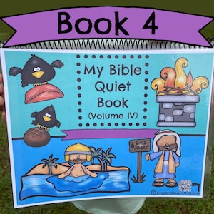 Printable Bible Quiet Book Volume 4. Bible Activity Book. Bible Busy Book. Bible Learning Binder. Bible Homeschool Preschool Activities