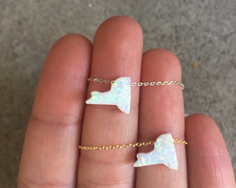 Opal New York state necklace