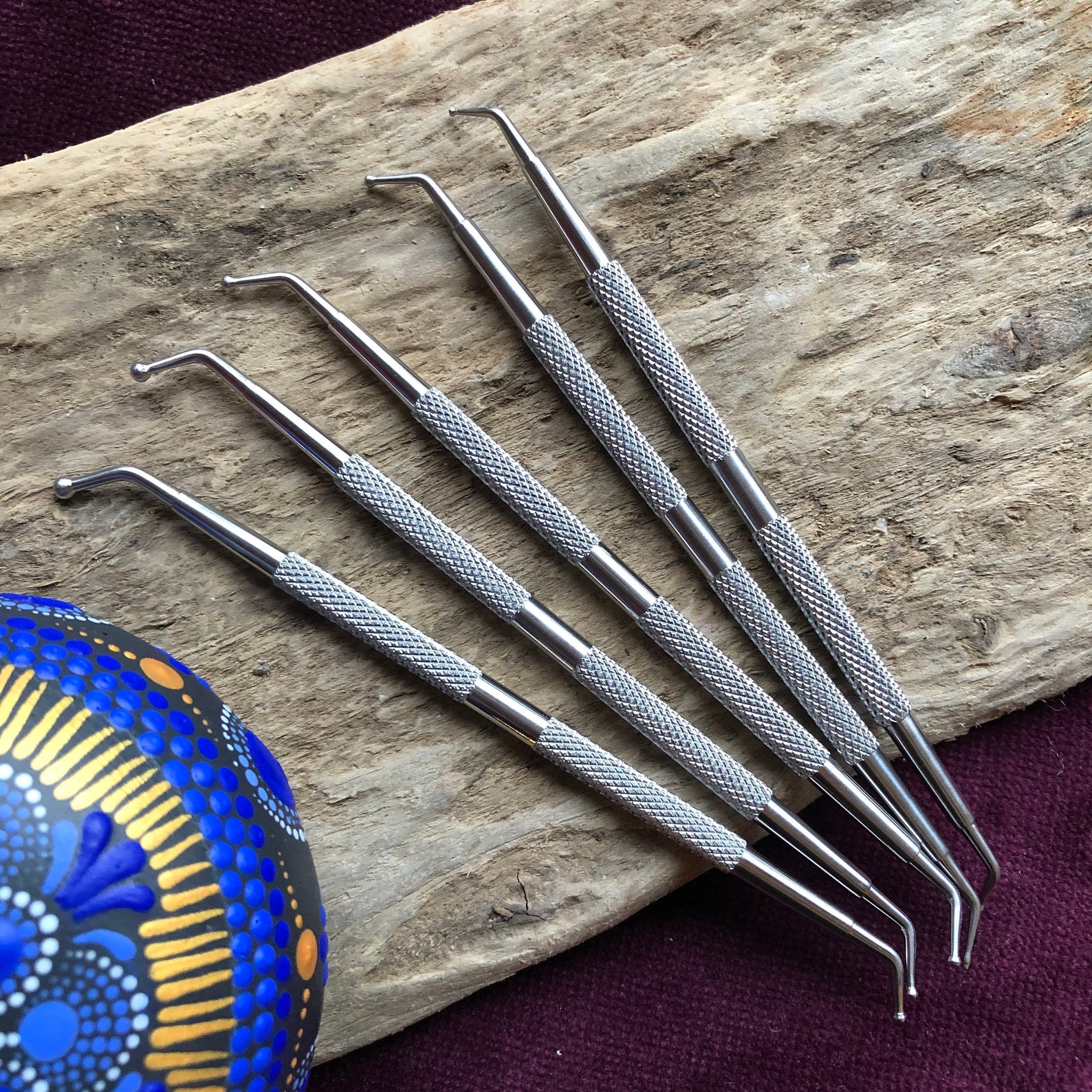Professional Curved Stainless Steel Dotting Tool for Mandalas Etsy