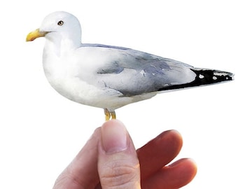Seagull Wall Decal , Bird Sticker, Seagull, , Coast Ocean Beach Active
